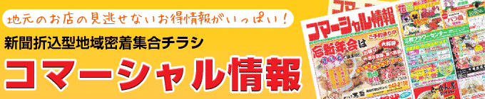 新聞折込型地域密着集合チラシコマーシャル情報